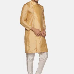 Sethukrishna Men Beige Kurta image 3