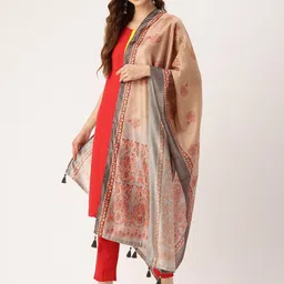 Ishin Floral Printed Cotton Dupatta image 3