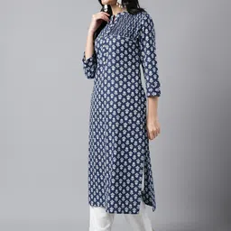 Neemiya Ethnic Motifs Printed Pure Cotton Kurta image 4