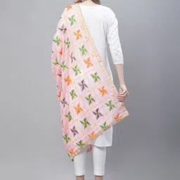 LOOM LEGACY Woven Design Cotton Silk Dupatta image 2