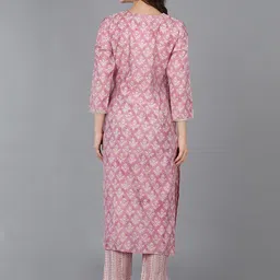 KALINI Embroidered Yoke Design Printed Straight Kurta image 3
