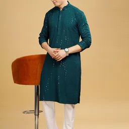 Anouk Men Geometric Kurta image 3