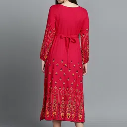 True Shape Ethnic Motif Printed Maternity Anarkali Kurta image 2
