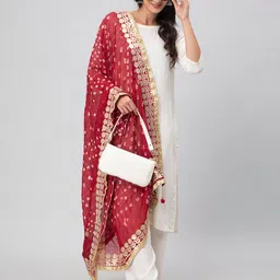 Aditi Wasan Dyed Bandhani Dupatta image 4