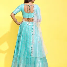 Fabcartz Semi-Stitched Lehenga & Unstitched Blouse With Dupatta image 5