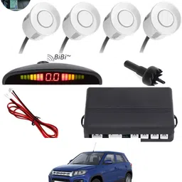 monolive Car Reverse Parking White Sensor With Led Display/Buzzer-39 White 4Parking Sensor Increased Safety For Passengers Universal For Car-39 Parking Sensor-picture-15