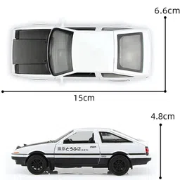 manaki enterprise 1:32Toyota AE86 Diecast Car Models Toys Metal Alloy Openable Door & Sound Light image 2
