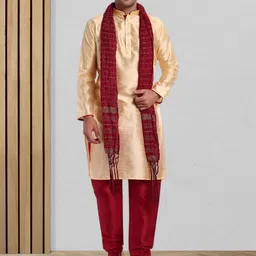 Moda Rapido Mandarin Collar Kurta With Pyjamas And Dupatta-image-32