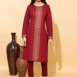 Anouk Women Ethnic Motifs Printed Regular Kurta with Trousers-picture-22