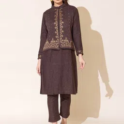 KEIKO Women Floral Regular Kurta with Trousers-image-11