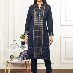 Anouk Women Ethnic Motifs Printed Regular Kurta with Trousers-picture-16