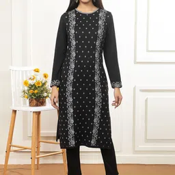 Anouk Women Floral Printed Regular Kurta with Trousers-picture-13