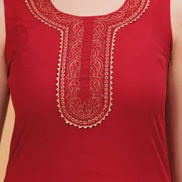 NYPA Women Yoke Design Regular Gotta Patti Kurta with Salwar image 4