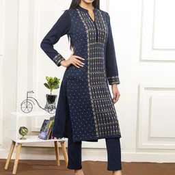 Anouk Women Ethnic Motifs Printed Regular Kurta with Trousers image 4