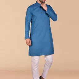 PRINTCULTR Pure Cotton Straight Kurta with Trousers image 5