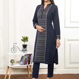 Anouk Women Ethnic Motifs Printed Regular Kurta with Trousers image 2