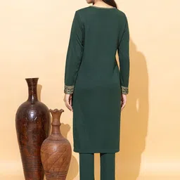 Anouk Women Ethnic Motifs Printed Regular Kurta with Trousers image 5