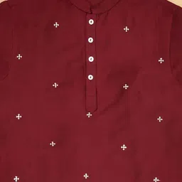 indus route by Pantaloons Boys Floral Regular Kurta with Pyjamas image 3