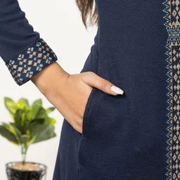 Anouk Women Floral Printed Regular Kurta with Trousers image 3