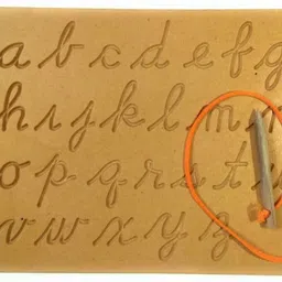 futurez key Cursive Small Alphabets Writing Practice Wooden Boards ,Educational Toys for Kids (3 to 7 Years) -Set of 3-picture-28