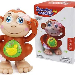 littlin Funny Dancing Monkey Musical Toy with Light & Sound (Pack of 1) image 5