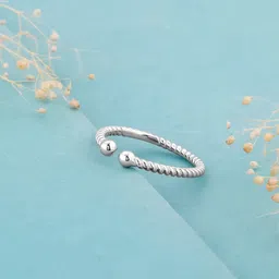 GIVA 925 Sterling Silver Rhodium-plated Adjustable Finger Ring-image-57