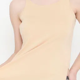 Feelings Non Padded Pure Cotton Kurti Slip Camisole with Adjustable Straps image 4