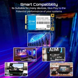 EVM MSATA 128 GB Laptop, All in One PC's, Desktop Black mSATA Internal Solid State Drive (SSD) (EVMMS/128GB) image 5