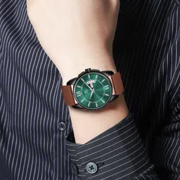 adamo Men’s Formal Watch with Day & Date, 3D Dome Glass – 883NEI17 Analog Watch - For Men 883NEI17 image 3