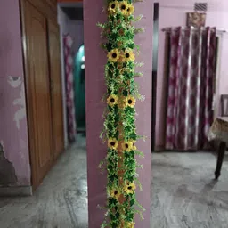 kingstyle impex Artificial Flowers Home Decoration Vine Creepers Plant Wall Hanging Chain 2089I Multicolor Sunflower Artificial Flower-picture-10