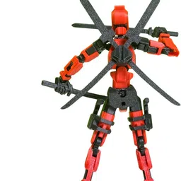 mighty miniatures Deadbot Action Figure | 14 cm Highly Poseable Collectible Toy with weapons pack image 4