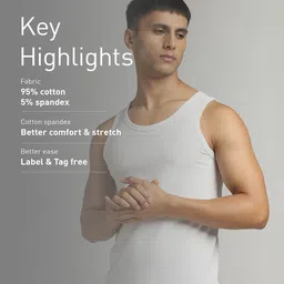 puma Pack of 2 Stretch SL vest-Pk of 2 Men Vest image 5