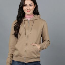 alan jones Women Full Sleeve Solid Hooded Sweatshirt-picture-23