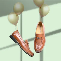 Egle Men Black Leather Tasseled Semi-Brogues-picture-31