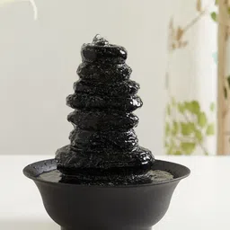 Home Centre Corsica Black Stone Mountain Water Fountain-picture-36