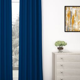 Story@home Navy Blue Solid Black Out Door Curtain-picture-42
