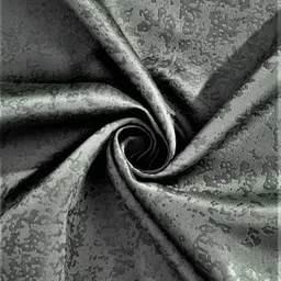 Home Sizzler Grey Set of 2 Black Out Long Door Curtains image 3