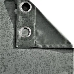 Home Sizzler Grey Set of 2 Black Out Long Door Curtains image 4