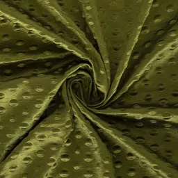 Aura Olive Green 2 Pcs Window Curtain image 2