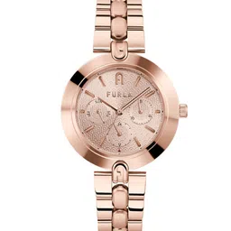 Furla Women Rose Gold-Toned Embellished Dial Bracelet Style Straps Watch WW00030005L3-picture-29