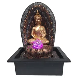 CHRONIKLE Brown Textured Buddha Indoor Fountain-picture-20