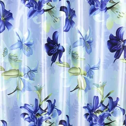 Home Sizzler Blue Set of 2 Long Door Curtains image 2