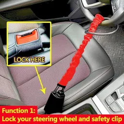 shiv alaska 1 Steering Wheel Lock, 3 Keys Combo image 2