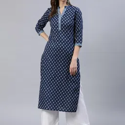 nayo Women Printed Pure Cotton Straight Kurta-picture-19