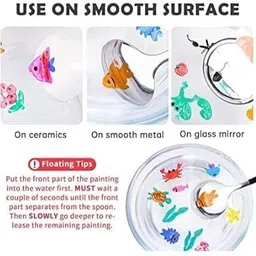 rsentera Floating Pen,Watercolor Pen,Marking Pen,Magic Water(Set of 8, Multicolor) image 2