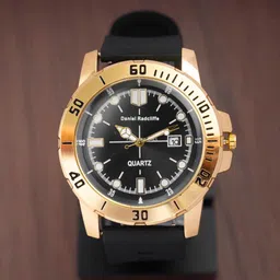 daniel radcliffe Primium Quality Adjustable Belt Date Function Working Long Lasting Analog Watch - For Men CS Silver image 3