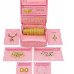 Women Pink Cosmetic Bag-image-10