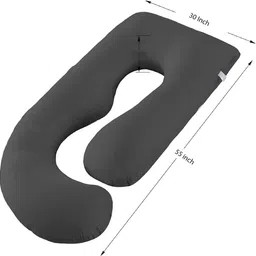 wild mint ultra soft j shaped Microfibre Solid Pregnancy Pillow Pack of 1 image 3