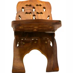 ADA Handicraft Brown Self Design Super Strong Wooden Polished Holy Book Stand image 3