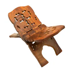 ADA Handicraft Brown Self Design Super Strong Wooden Polished Holy Book Stand image 2